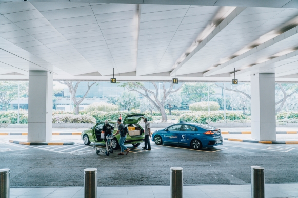 Terminal 2, T2, transport, terminals, skytrain, shuttle bus