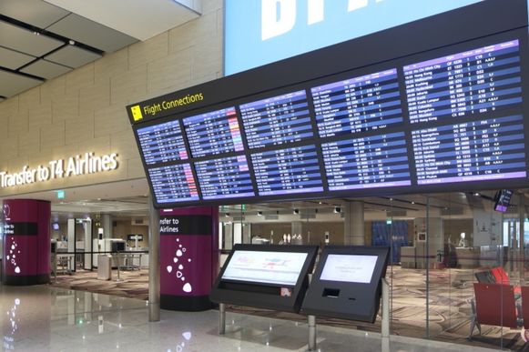 Terminal 4, T4, flight details, arrival, departure