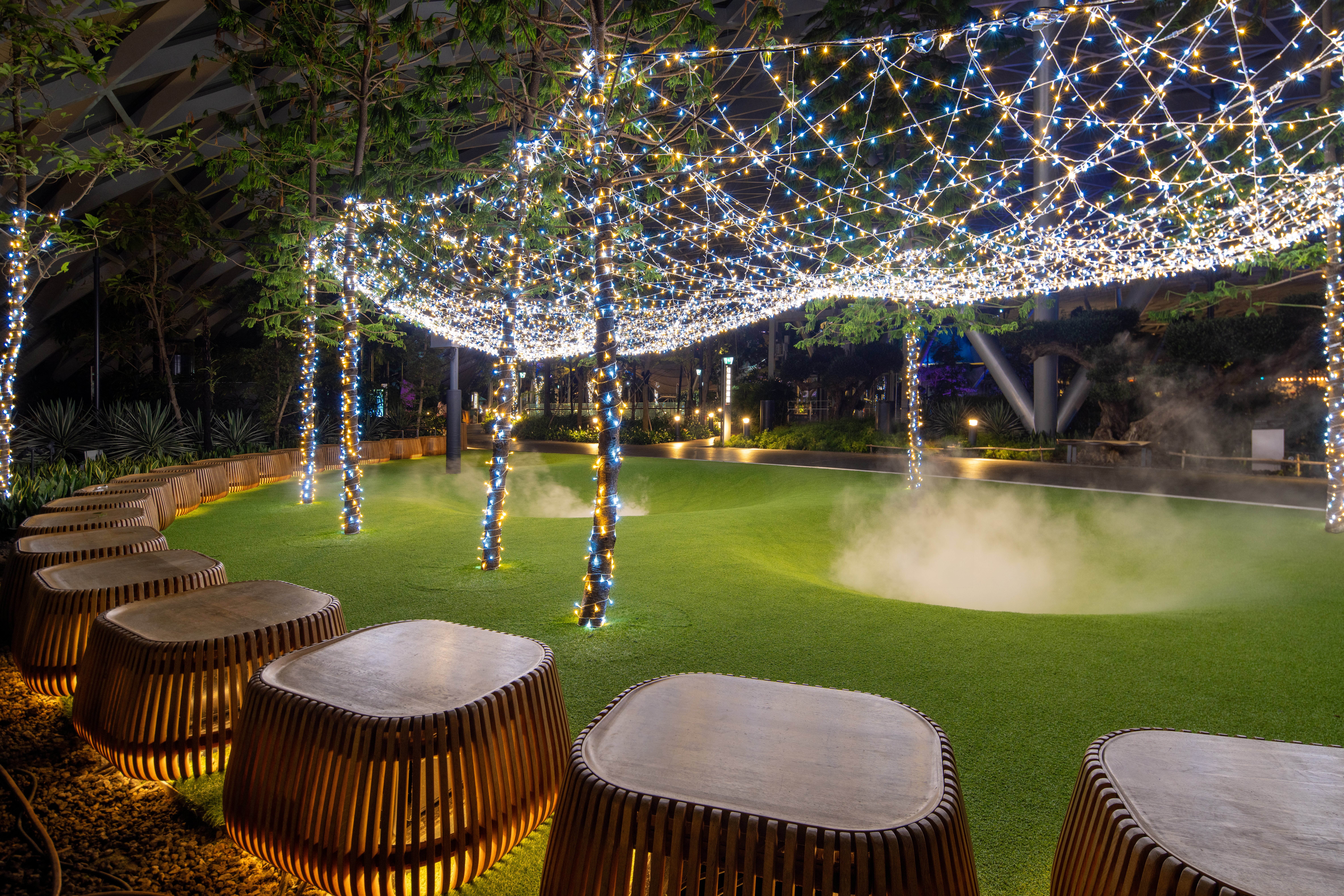 Christmas Display, Festive Lights at Jewel Changi Airport Singapore